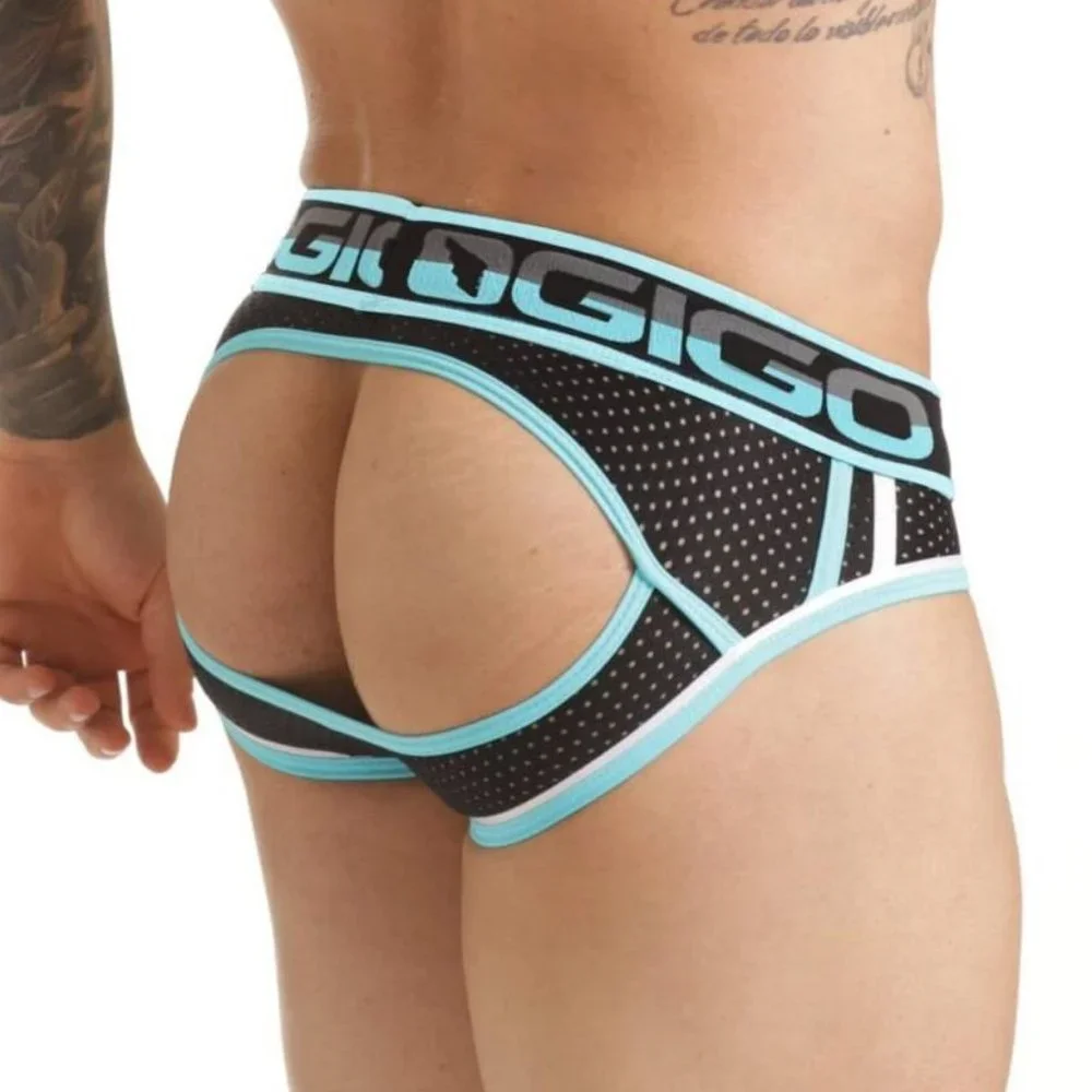 GIGO VERSATILE BLUE BRIEF JOCKSTRAP - Picture 7 of 8